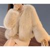 Fur Artificial Fur Fur Jacket Short Fashion Imitation Fox Fur Jacket Fluffy Plush Women's Clothing Winter