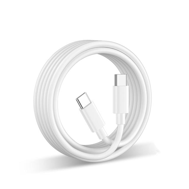 Type C Cable 100W USB C Cord Type C To Type C Line for 16 15 Pro Max Samsung Huawei Fast Charging Wire White