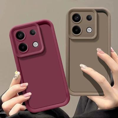 Θήκη σιλικόνης Camera Protect για Xiaomi Redmi Note 13 Pro 12 12s 11 11s 10 9 12C 13C 10C K70 K60 K50 Ultra K70E K60E Soft TPU κάλυμμα πίσω θηκών