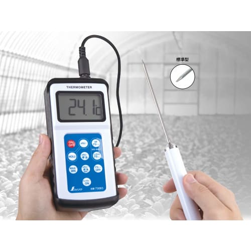 Shinwa Sokutei Digital Thermometer H-3 Probe, Standard Type, 3.5 x 110 mm, 73102