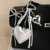 Decorative Bag Accessories Portable Travel Decoration With Heart Pendant And Reinforced Polyester Rope Bags Charm