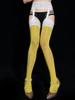 Summer Sexy Sling One-piece Silk Stockings Lace Splicing 8D Ultra Thin Sheer Hollowed Out Knee High Tube Stockings OS0C