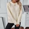 Women Pullovers Solid Sweaters Twist Knitted Tops Casual Full Sleeve Y2k Streetwear Jumpers Elegant Spring Autumn Winter 2025