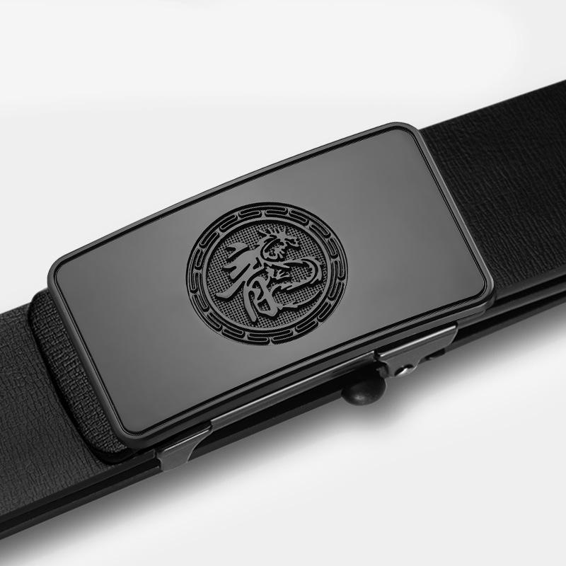 

New Men s Genuine Leather Belt Men s Waistband Casual Alloy Buckle Business Waistband 130cm