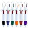 6 Pezzi Penna a Sfera Multicolore 0.7mm Penna a Scatto Barili a 4 Colori Penna a Sfera