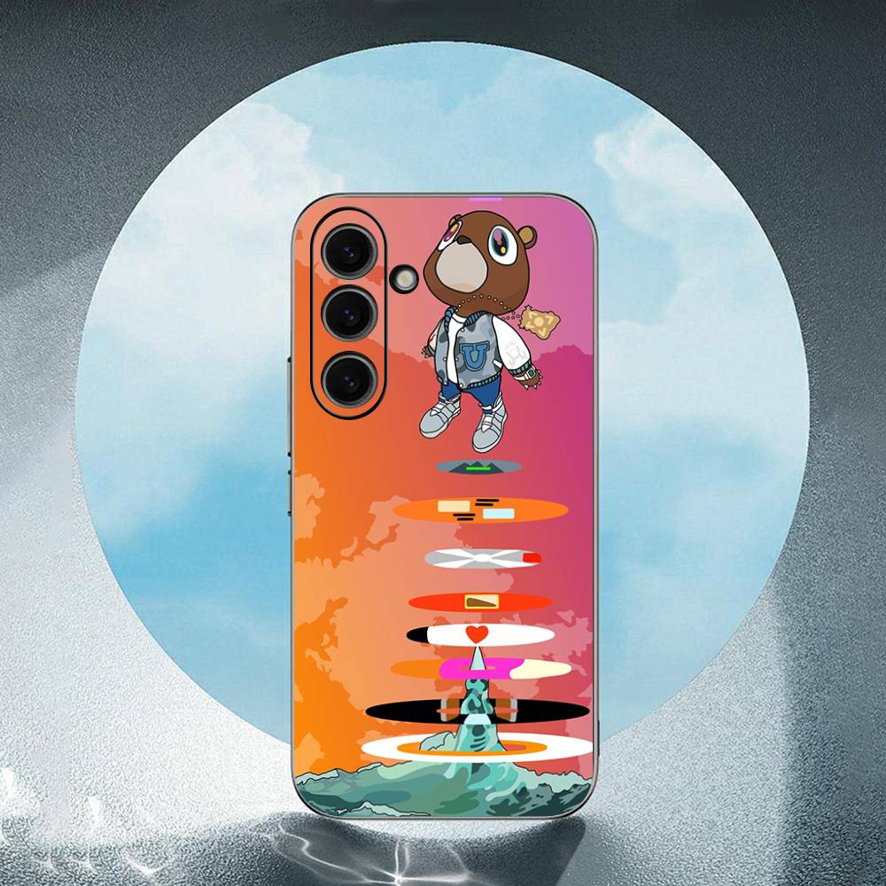 

K-Kanye W-west Ye Album For Samsung Galaxy S23 S24 S25 Ultra S22 Plus S21 Black Soft Case Waterproof Soft Case SamsungS23 5G