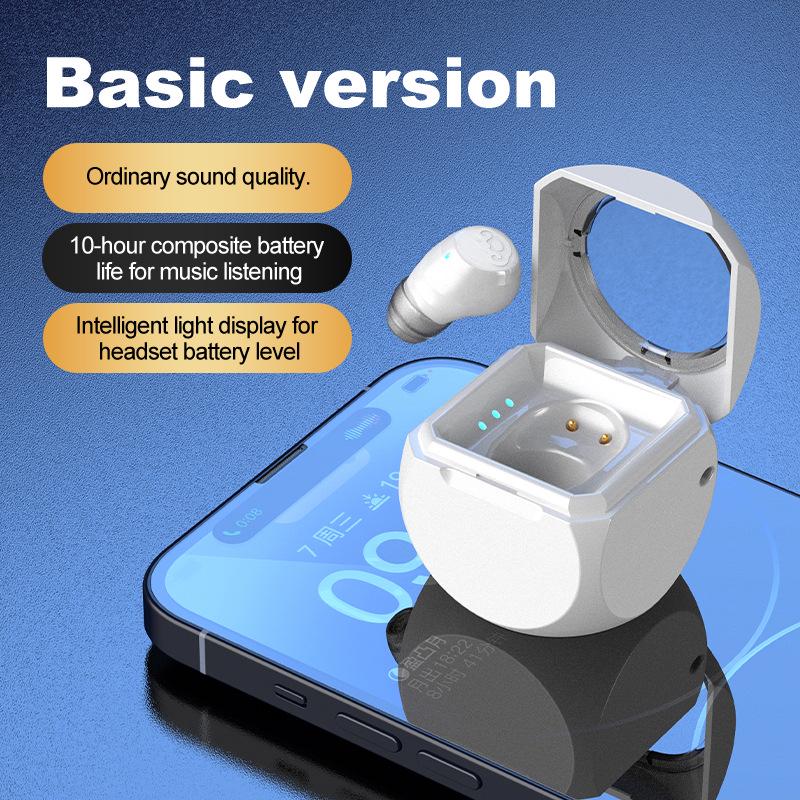 Q1 Bluetooth Mini Single In-Ear Earphone with Battery Display for Sports or Business