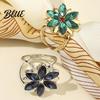 Durable Scarf Buckle Lock 6-Petal Flower Ring Vintage Elegant Silk Clip for Women Decorative Clasp Versatile Shawl Wrap Fastener Coat Collar