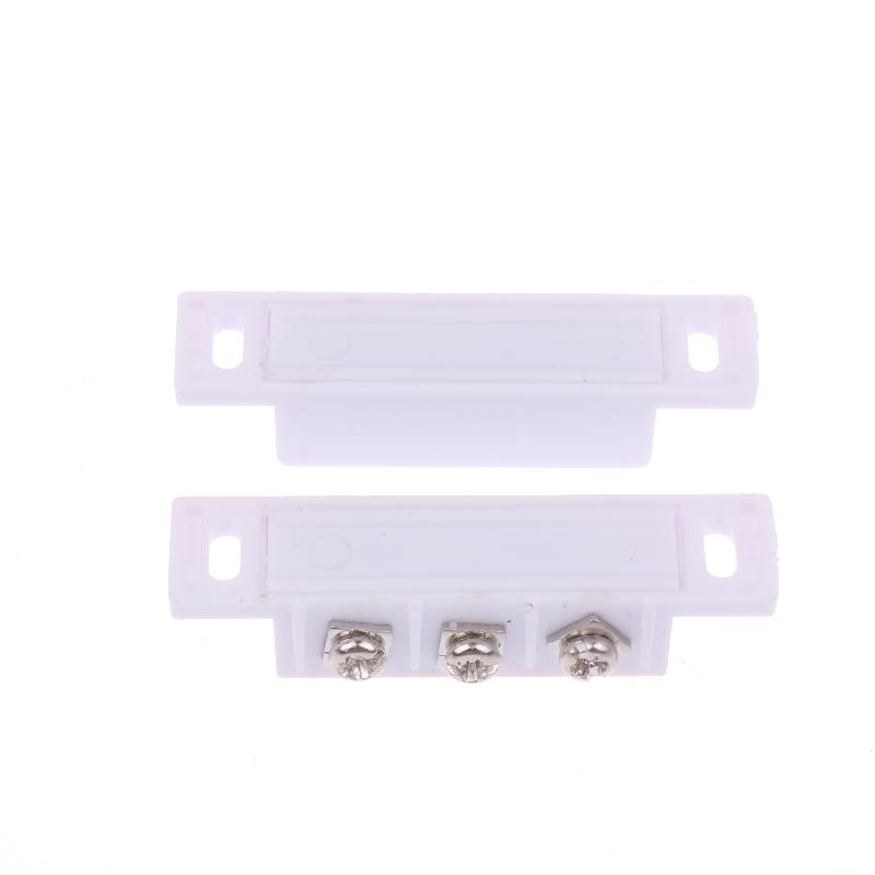 1 Coppia Sensore di Contatto Magnetico per Porte e Finestre Allarme Alta Sensibilità Interruttore di Contatto Magnetico Aperto Chiuso per Porta in Vetro Reed Metallico