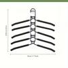 5-Pack Heavy Duty Space Saving Hangers-5-In-1 Multi-Layer Metal Band Non-Slip Foam Mats, Suitable for Coats, Sweaters, Suits And T-Shirts