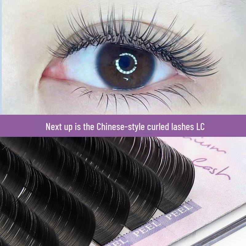 L-shaped Fox-eye 0.20 Super Soft LC Curl Eyelash Extensions