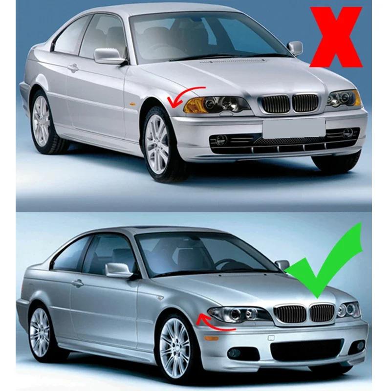 AAAQT1 Car Kidney Grill Front Bumper Gloss Black Racing Grill for BMW E46 Coupe 325Ci 330Ci LCI 2door 2003-2006 for BMW 3 Series