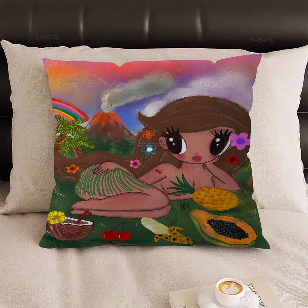 Popular Music Singer KKarol G Cushion Cover Decorative Pillow Sofa Home Decor Case Pillow Cases