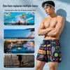 Men's Double-Layer Swim Trunks - Anti-Embarrassment, Breathable, Quick-Drying Mid-Length Beach Shorts
