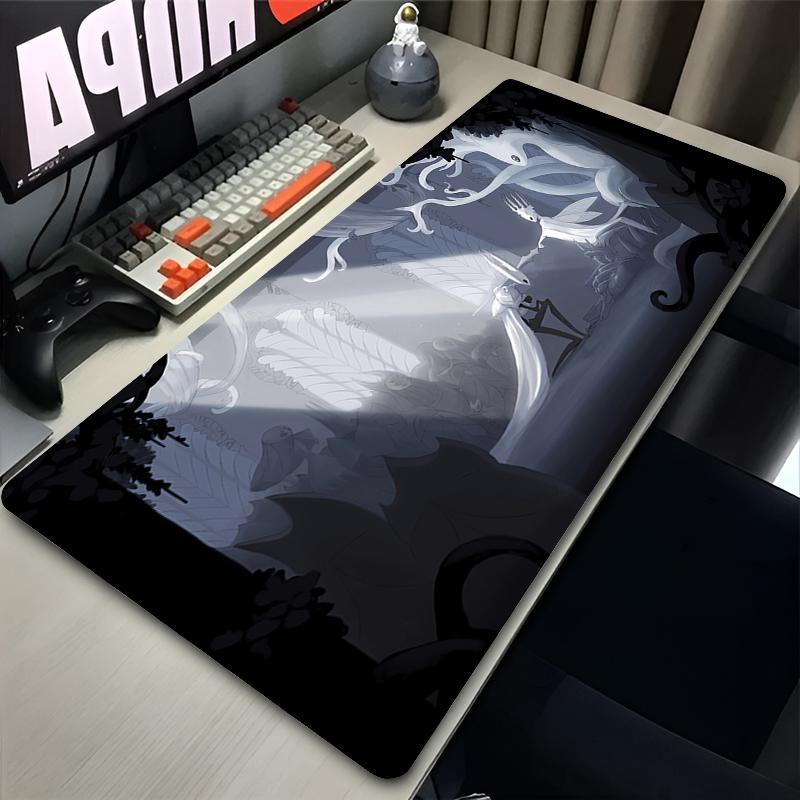 Tappetino Mouse per Laptop Accessori da Gioco Tappetino Tastiera Ufficio PC Hollow Knight Anime Stampa HD Mousepad Computer Gamer Scrivania Tappetino Mouse