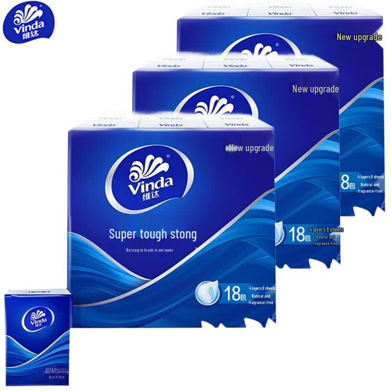 Vinda Ultra-Tough 4-Ply Handkerchief Tissues