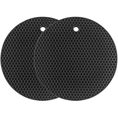 Silicone Saucer Multi-purpose Drying Mat Heat Resistant Up To 464°F, Potholder, Waterproof, (set Of 2) Non-slip, Flexible, Durable