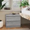 Day and Night - Day and Night Bedside Tables 2 Pcs Sonoma Grey Plywood 50x39x43.5 Cm