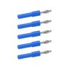 5Pcs 4mm Banana Plug Adapter Strong Connectivity Good Conductivity 4mm To 2mm Conversion Banana PlugBlue