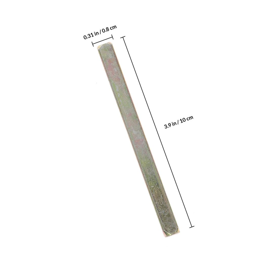 2 Stück Ersatzspindel für Türknäufe Türzubehör 100 mm Massive Eisenbeschichtete Spindelstange Stark Zuverlässig Lange Lebensdauer