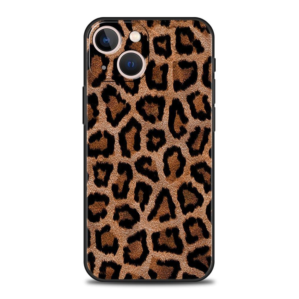 Sexy Trendy Leopard Print Phone Case For iPhone 17 Air 16 Plus 13 15 14 12 11 Pro MAX 7 8 SE Soft TPU Shockproof Cover Funda