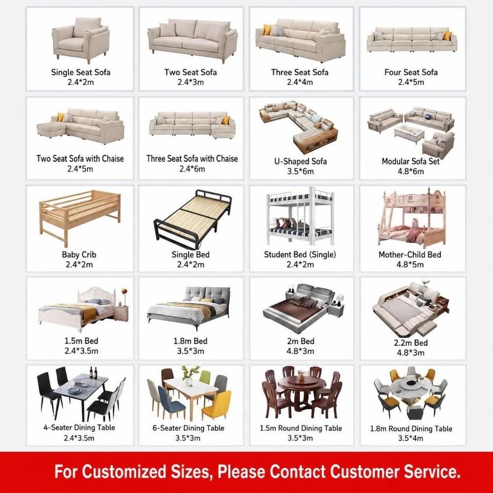 Washable Cloth Dust Proof Sheet Solid Color Anti‑Dust Cloth Furniture Protector Outdoor Garden