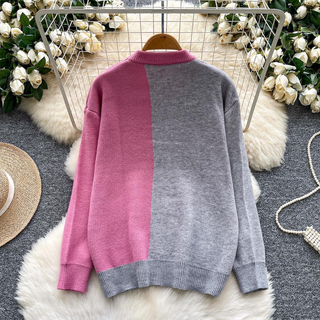 Autumn Winter Women College Style Cartoon Rabbit Knitted Sweater Pullover Tops For Girl