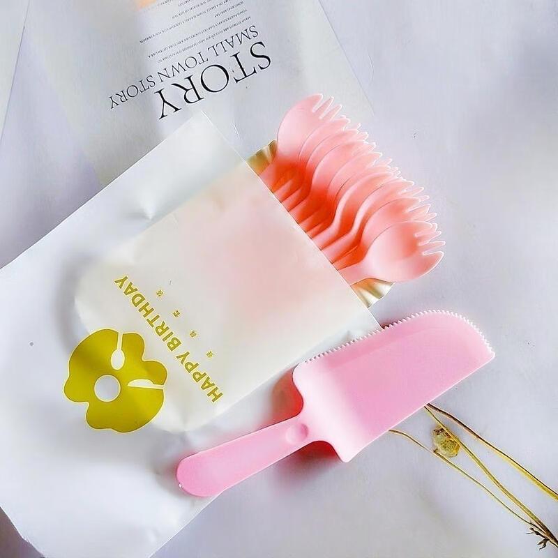 Shixun Pink Disposable Tableware Set