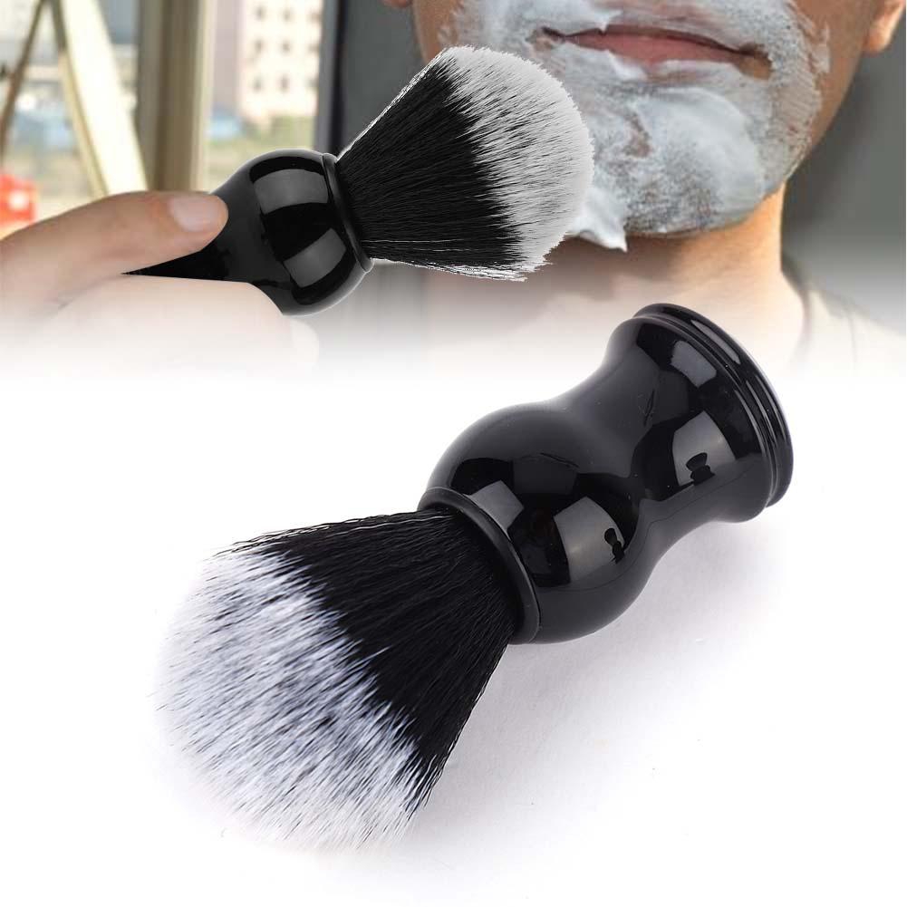 Portable Men Soft Brush Hair Delicate Handle Beard Shaving Brush Barber Salon Tool #02