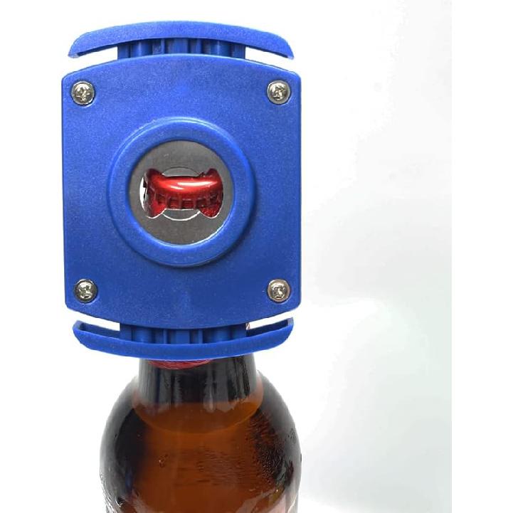 Two-in-One Blue Manual Can Opener for 8-19 Oz Beverage Cans, Bottle Opener, Household Bar Tool