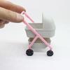 Bedroom Miniature Baby Stroller 1:12 Simulation Baby Bassinet Cart  Kids Toy