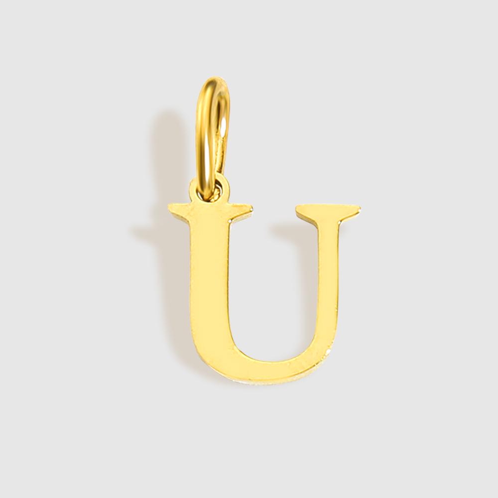 EMANCO Initial Alphabet Pendant Stainless Steel Charms for Making Necklace Minimalism Accessories Women's Jewelry Wholesale