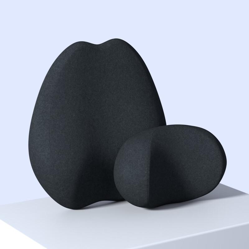 Miling Memory Foam Car Neck & Lumbar Pillow Set