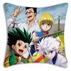 Hot Anime Comics Hunter×Hunter Pillow Covers Cartoon Sofa Decorative Home Double-Sided Printing Short Plush Cute Cushion Cover