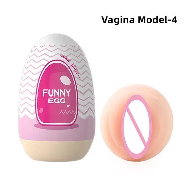 Ei Tragbarer Stimulator Penis-Massagegerät Weiches Gummi Sexspielzeug für Erwachsene für Männer Realistische Vagina Pocket Pussy Mini-Tassen Masturbator