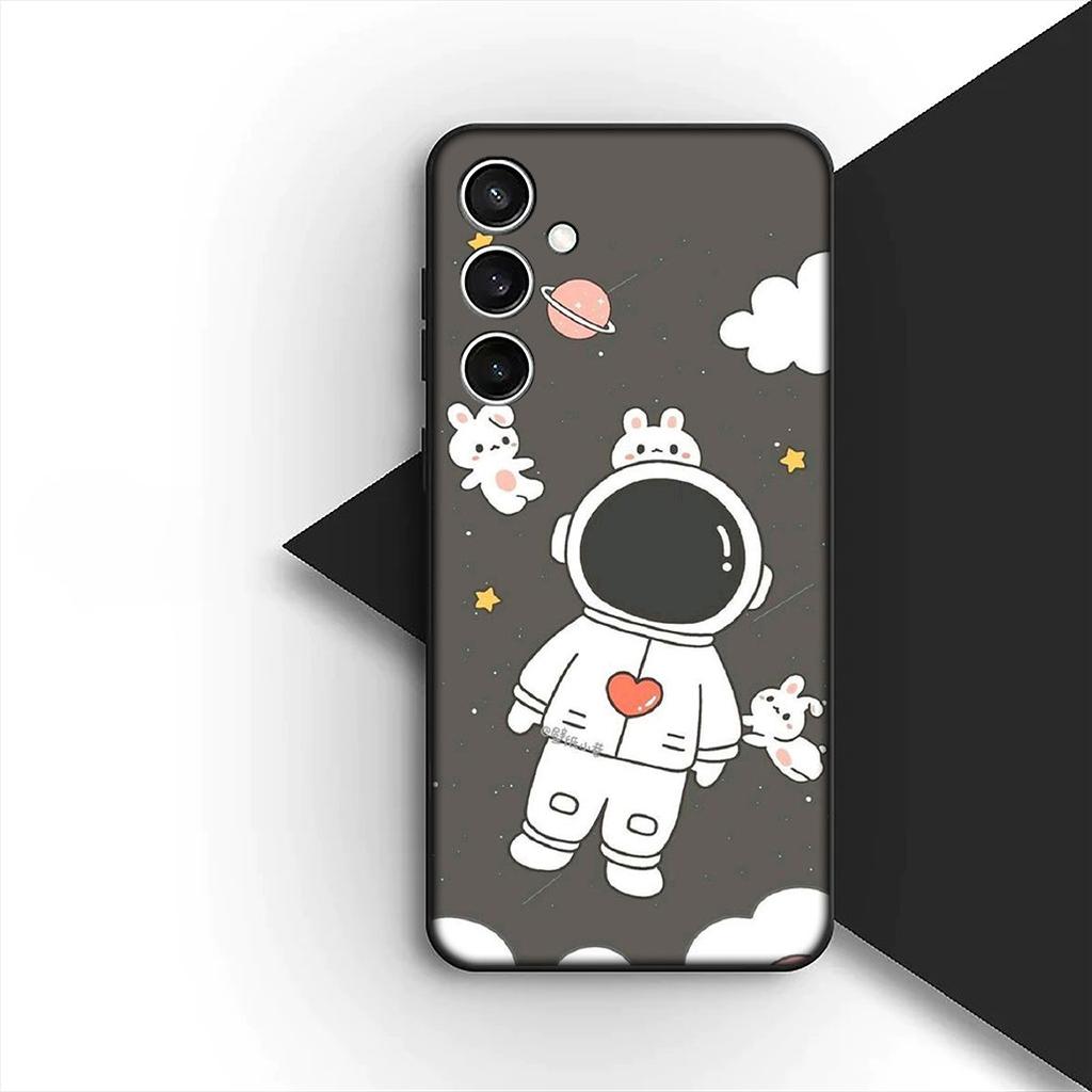 Cover for Motorola Moto G55 G45 G75 G85 G35 Edge 50 30 Fusion 40 NEO Ultra Pro Casing Phone Case Moon Astronaut Stars Art