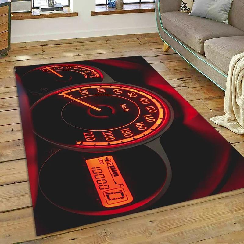 3D Car Dashboard Machine Control Screen Racing Carpet Rug for Bedroom Living Room Home Sofa Decoration Kid Game Decor Floor Mat