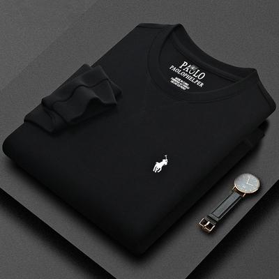 STORN Winter Men's Warm Tops Men's Winter Long-sleeved Thermal Round Neck Fashion T-shirt