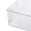 Book Storage Container Transparent Versatile Book Storage Organizer Container Bin with Handle for