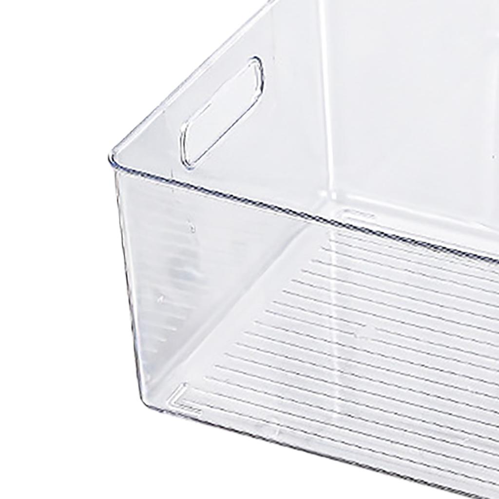Book Storage Container Transparent Versatile Book Storage Organizer Container Bin with Handle for