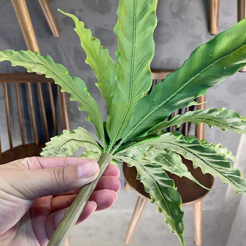 Large Artificial Fern 40cm 15Leaves Tropical Fake Fern WholesaleLeaves Persian Leaves Wall Hanging Plants For Home Garden Decor