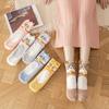 Coral Fleece Socks - No Shedding of Fur On One Side. Half-length Fleece Socks for Cats. Women's Thick and Warm Mid-calf Socks.