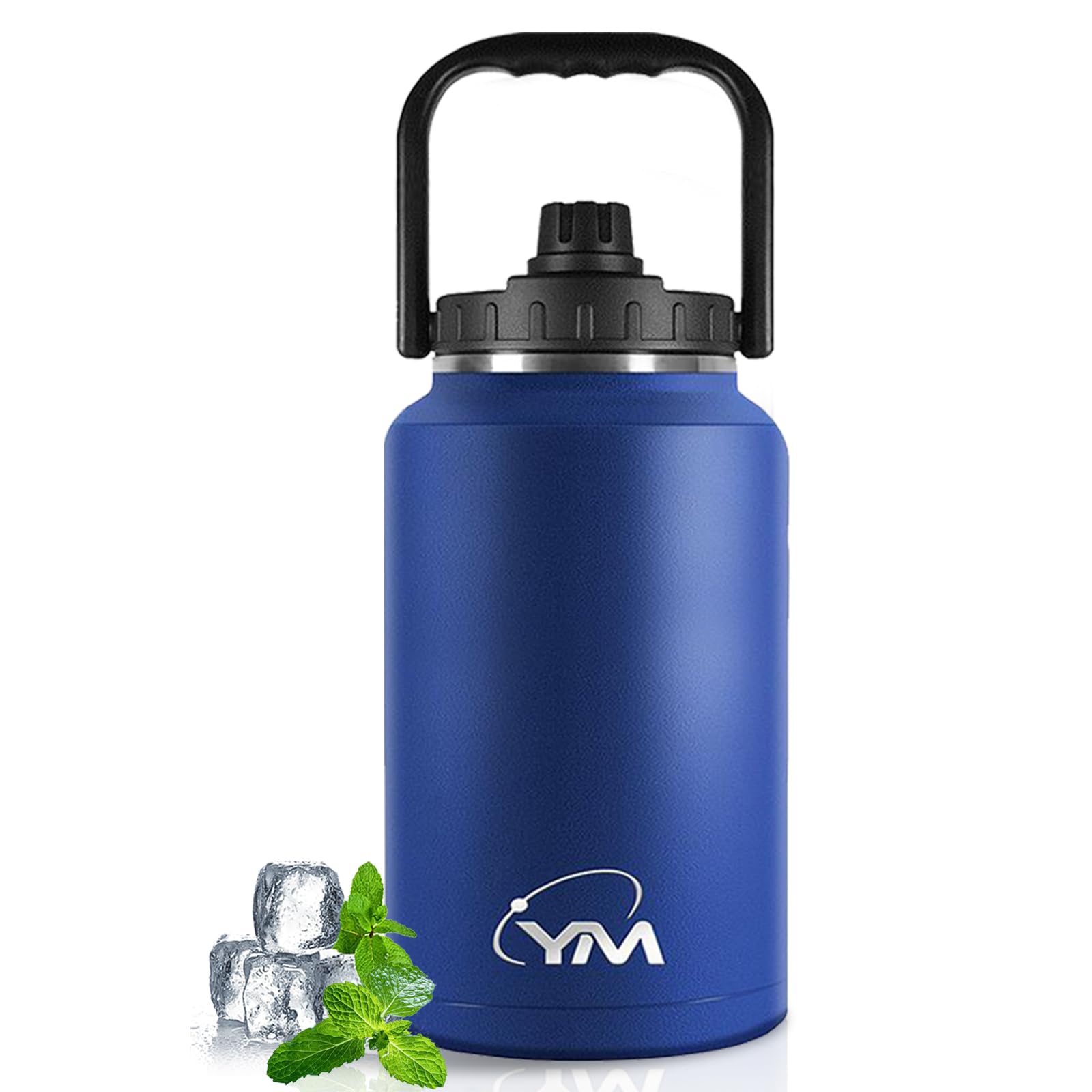 

BOONSHAK Бутылка для воды из нержавеющей стали Ice Box Большой емкости Вакуумная изоляция Сохраняет холод и тепло в течение 24 часов Контейнер для льда Кемпинг Открытый кувшин