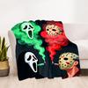 1pc Scream Jason Outdoor Blanket Lightweight Flannel, Soft & Warm, All Season Use for Sofa, Outdoor, Camping, Living Room, Office, Chair