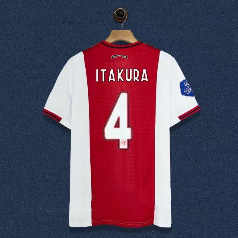 2526 Rome Star Ajax Home & Away Numbered Thai Version Football Jersey