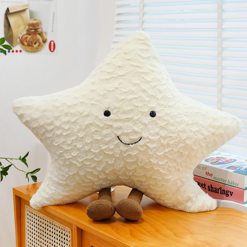 Moon Face Sun Plush Pillow With Soft Pp Cotton For Living Room Decor