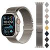 Milanese Mesh Loop for Apple Watch Band 49mm 46mm 45mm 44mm 42mm Stainless Steel Metal Strap for iWatch Series 10 9 8 7 Ultra 2