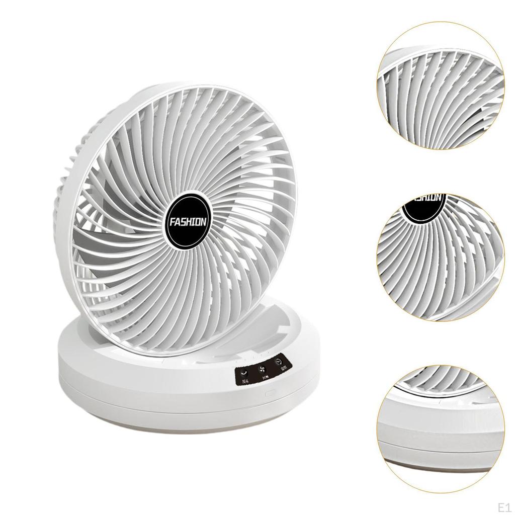 Desk Fan Kitchen 4 Speeds Settings Small Table Wall Mounted for Indoor Outdoor Desktop