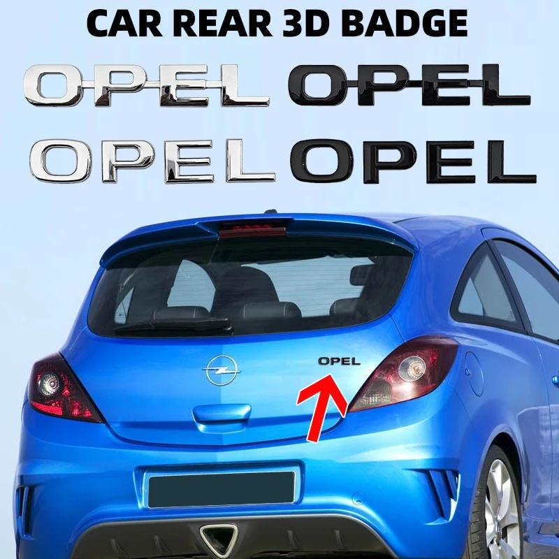 ABS Letter Sticker Car Rear Trunk Tail Boot Emblem Badge Logo For Opel Corsa Astra Insignia Vectra Zafira Meriva Mokka Grandland RX3