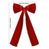 Bow Decoration for Parties High-quality Polyester Bow Festive Ribbon Bow Christmas Tree Topper with Long Streamers
